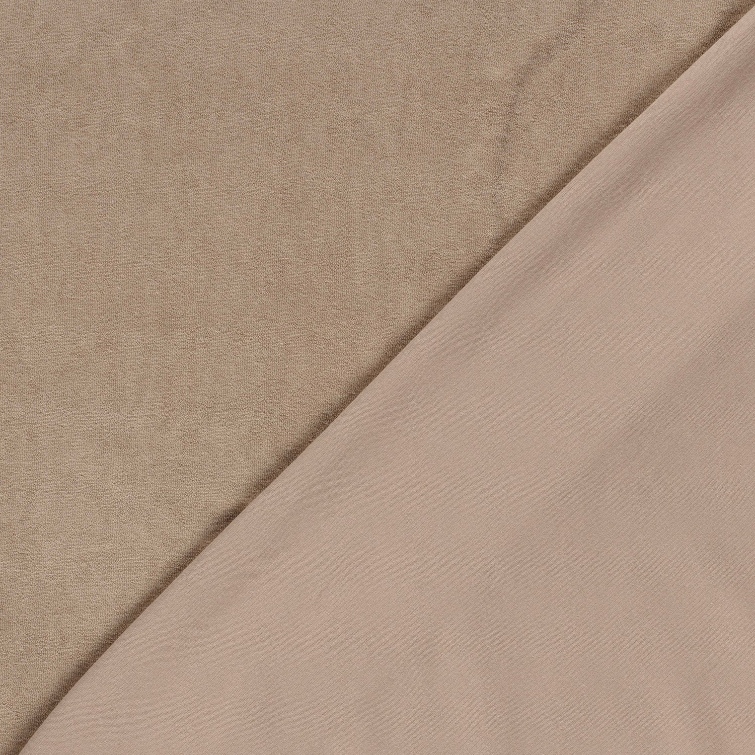 Stretch terry fabric Unicolour Beige | Wholesale fabrics