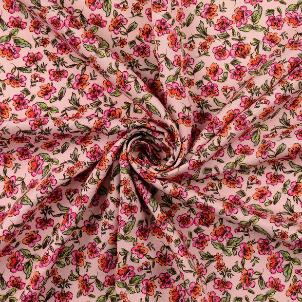 Viscose Twill fabrik Helles Pink 