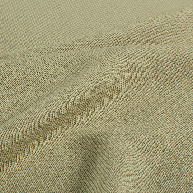 Heavy Knit stof Effen Olijf Groen