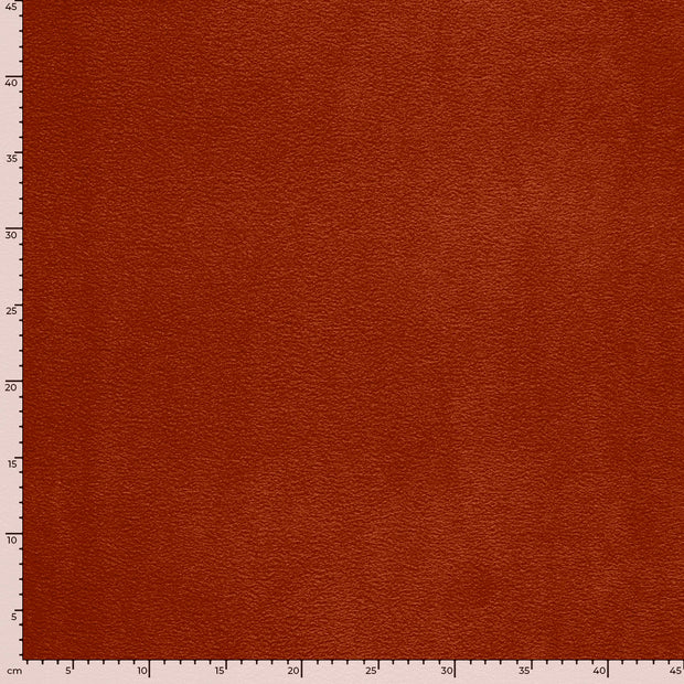 Polar Fleece fabric Unicolour Brique