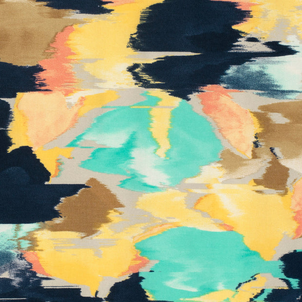 Bengalina tela Abstracto Amarillo claro