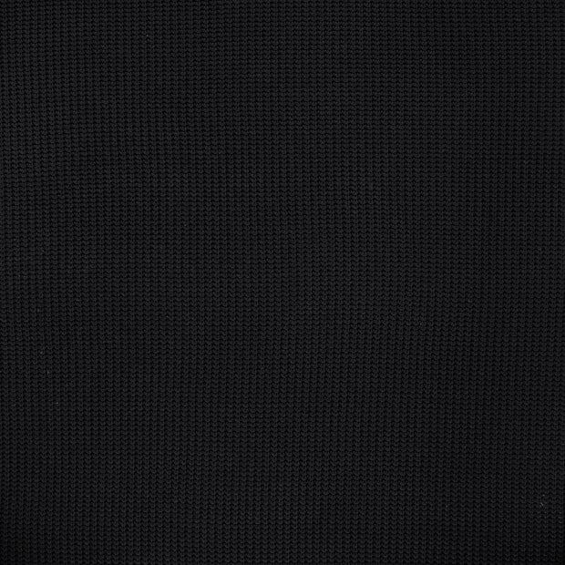 Heavy Knit fabric Black matte 