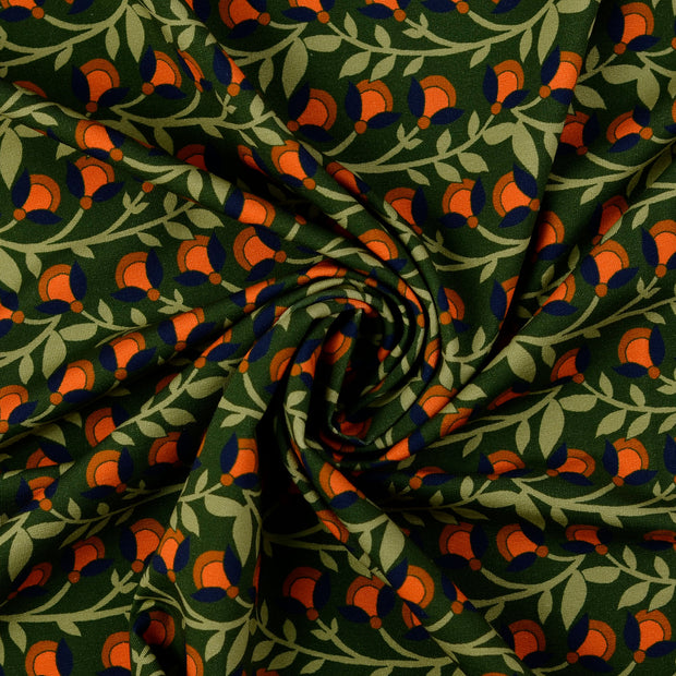 French Terry fabric Olive Green 