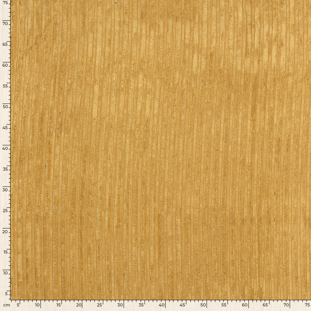 Velours Côtelé 4.5w tissu Unicolore Ocre