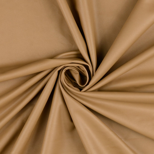 Leather fabric Beige coated 