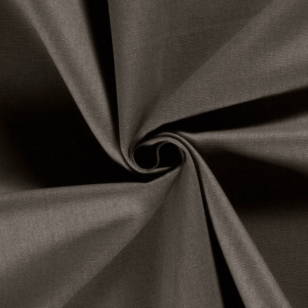 Canvas fabric Unicolour Taupe Grey