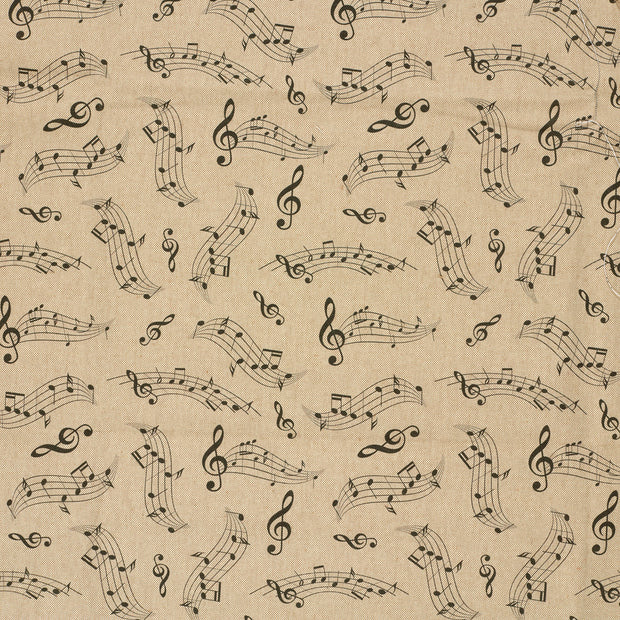 Linen Look fabric Beige matte 
