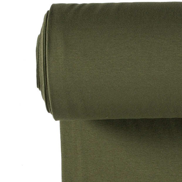Bündchen fabrik Uni Khaki-Grün