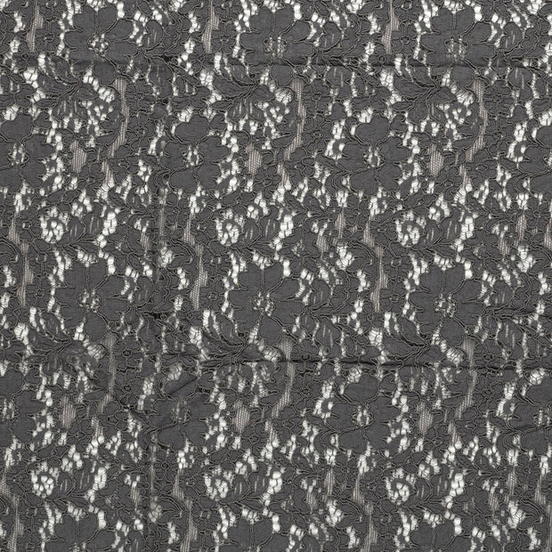 Lace fabric Dark Grey matte 