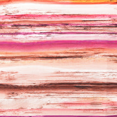 French Terry digitaal bedrukt Strepen Rood