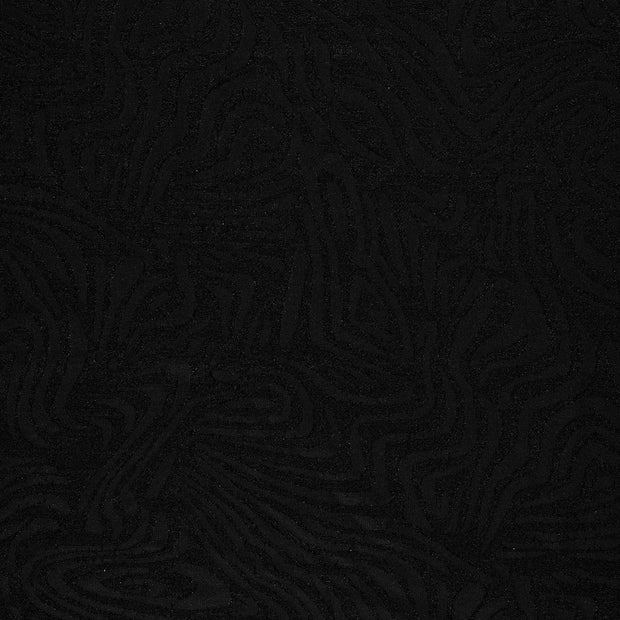 Jacquard fabrik Schwarz leicht glänzend 