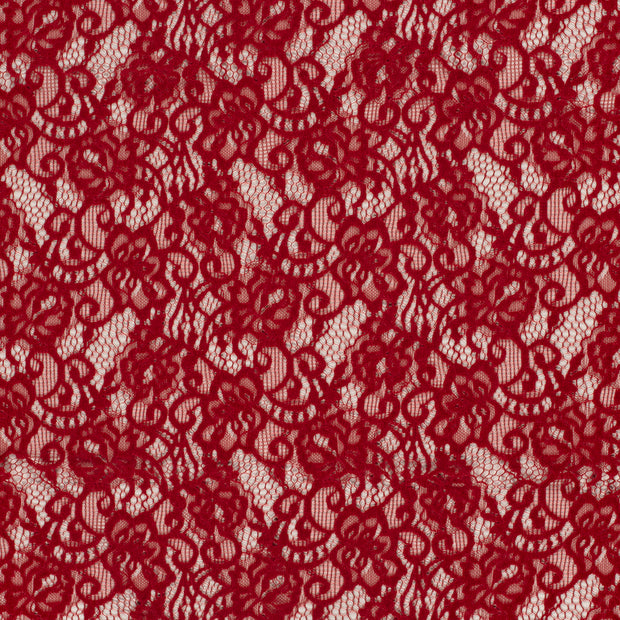 Chenille fabric Dark Red 