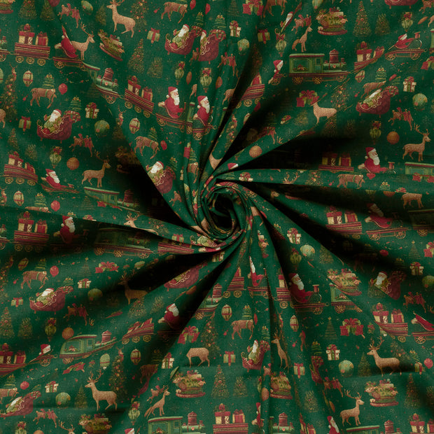 Cotton Poplin fabric digital printed 