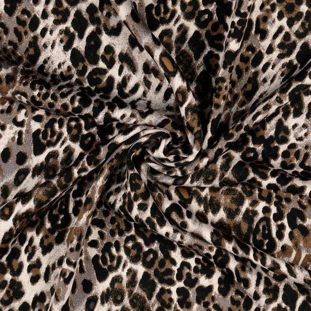 Viscose Satin fabrik Grau 