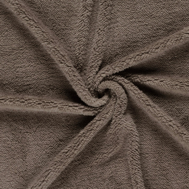 Sherpa Fleece fabrik Braun-Taupe 