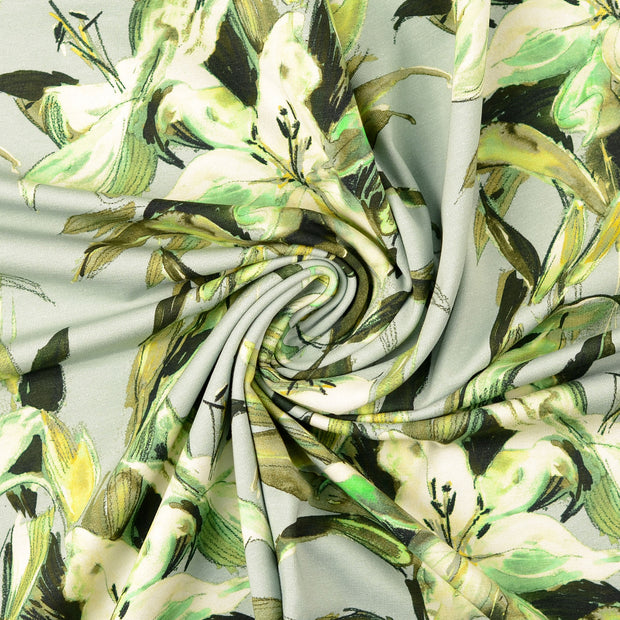 Cotton Jersey fabric Olive Green 