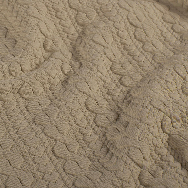 Heavy Knit stof Kabelstof Beige