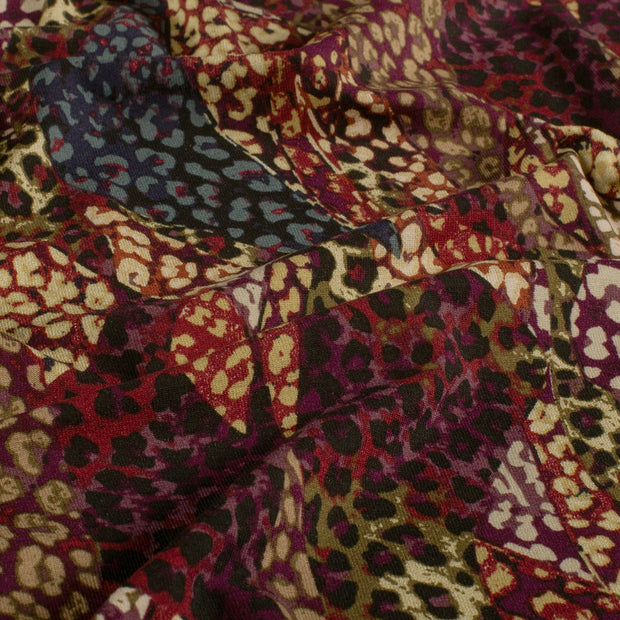 Viscose Vortex Jersey tissu Abstrait Brique