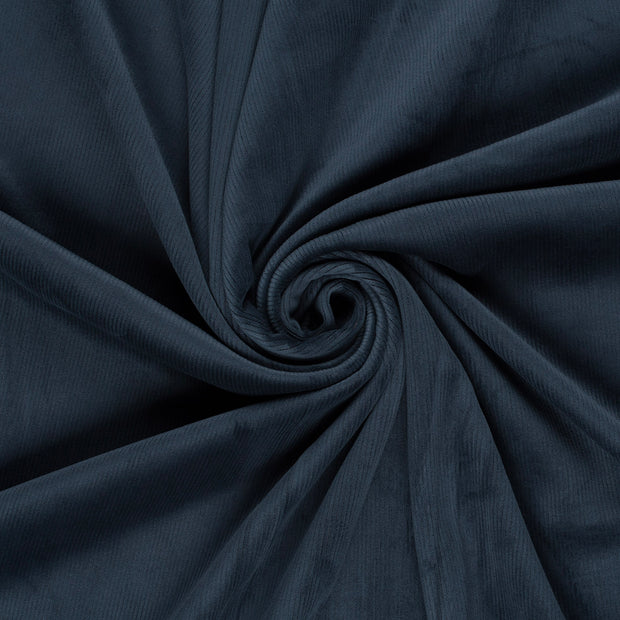 Velours Côtelé 4.5w tissu Bleu Marine doublé et l'arrière 