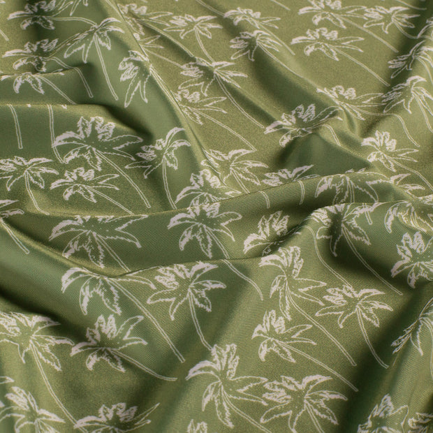 Swimwear Jersey UPF50 Recycled tela Palmeras Verde oliva