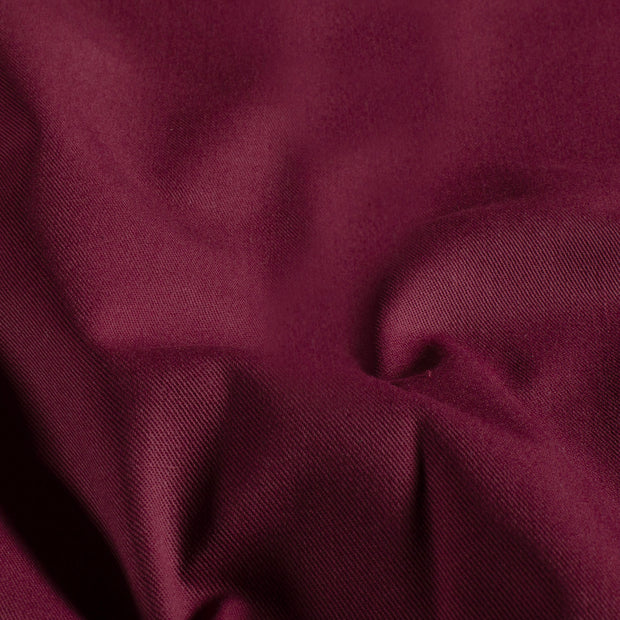 Sergé de vêtements de travail tissu Unicolore Bordeaux