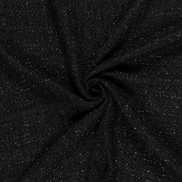 Jacquard tela Negro Lurex 