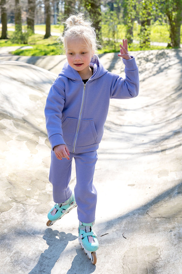 Jogging fabric Unicolour Lila