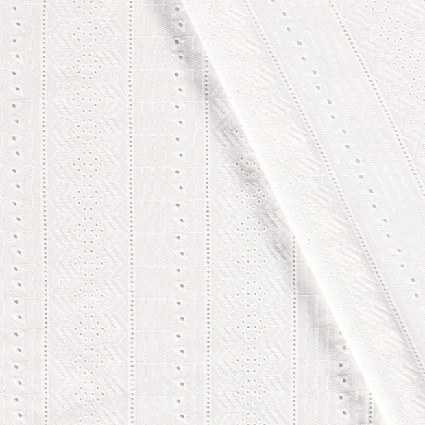 Voile fabrik Abstrakt bestickt 