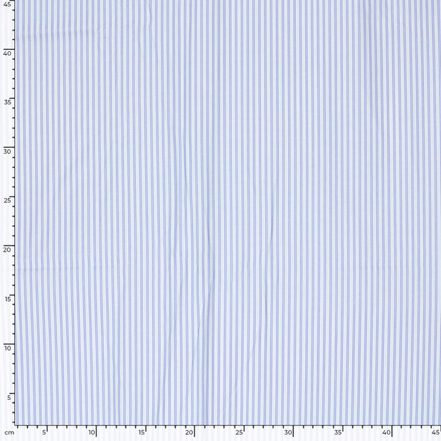 Woven Polyester fabric Stripes Indigo