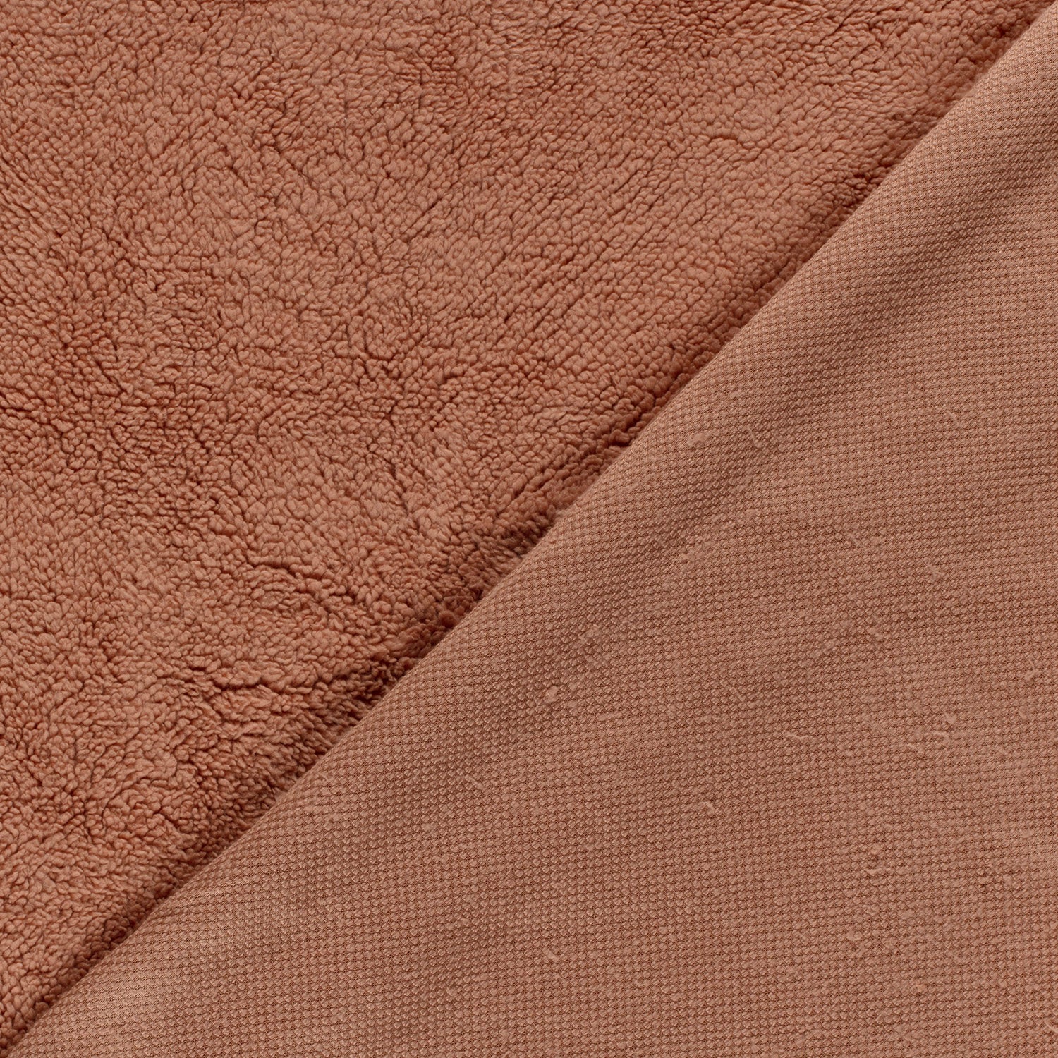 Sherpa Fleece fabric Unicolour Nutmeg | Wholesale fabrics
