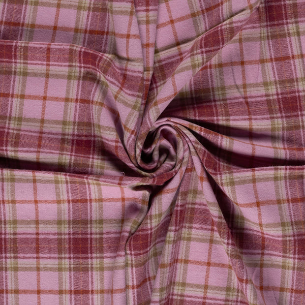 Flannel fabric Old Pink brushed 