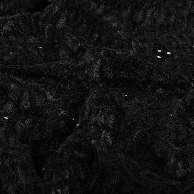 Chenille fabric Unicolour Black