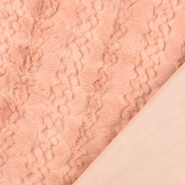 Fake Fur fabric Old Pink 