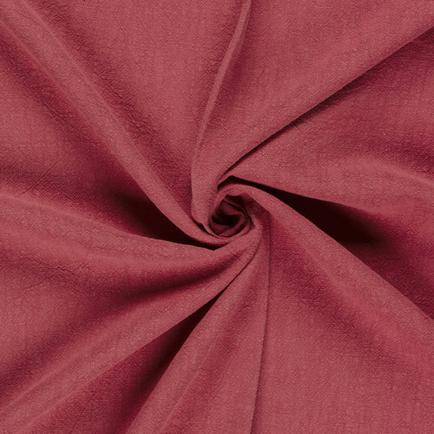 Ramie Linen fabric Fuchsia stone washed 