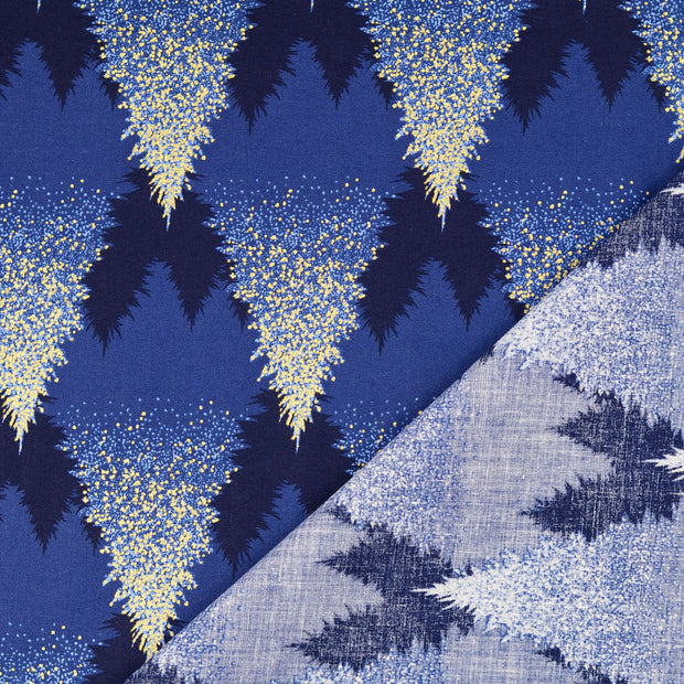  fabric Navy printed 