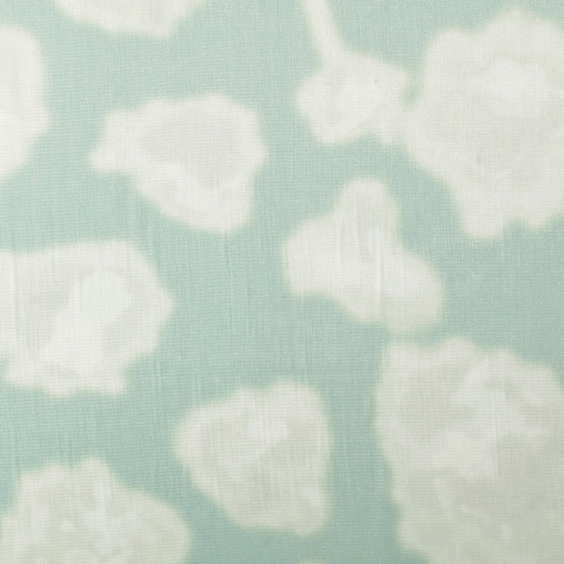Viscose Satin fabric Camouflage Turquoise