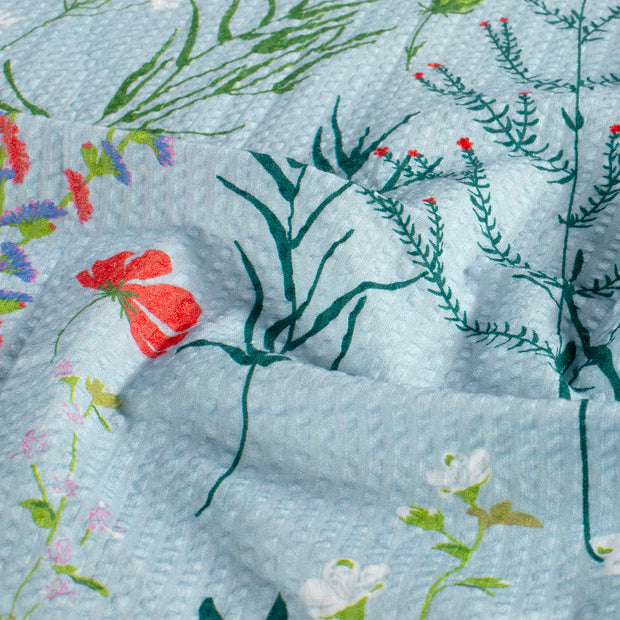  fabric Flowers Light Blue
