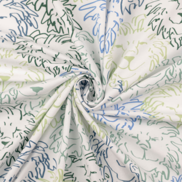 Jersey tissu Vert 