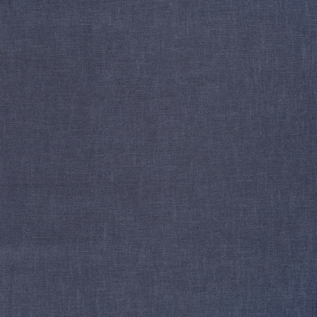 Lin tissu Bleu acier mat 
