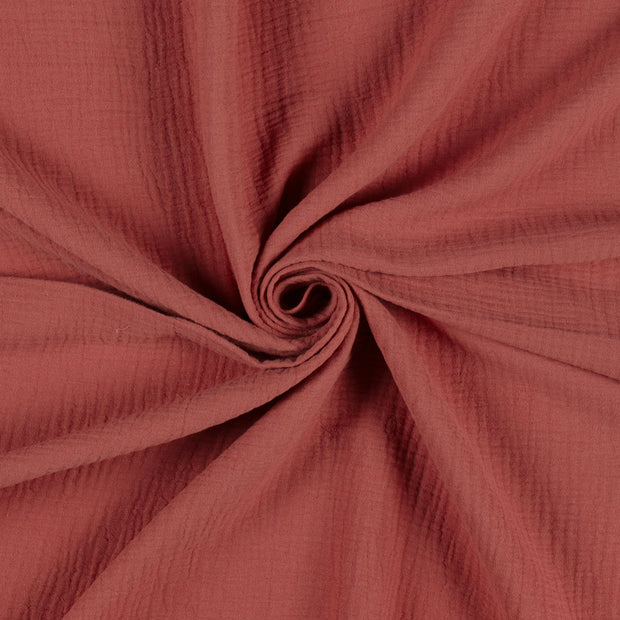 Muslin fabric Redwood 