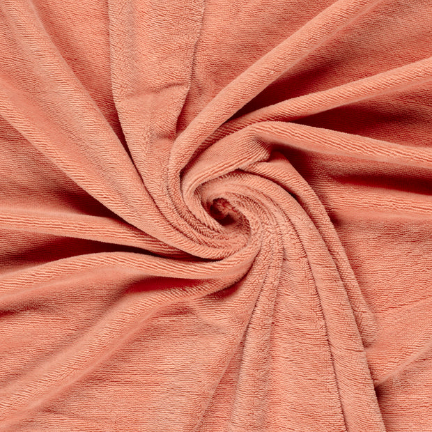 Bambus Fleece fabrik Lachsfarbe 