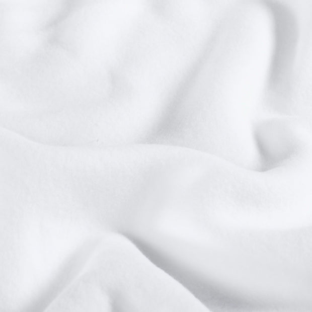 Cotton Fleece fabric Unicolour Optical White