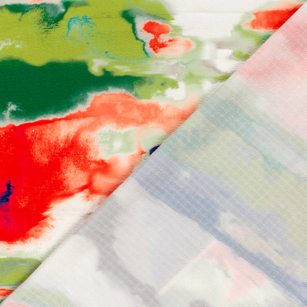 Polyester Bubble fabrik Abstrakt bedruckt 