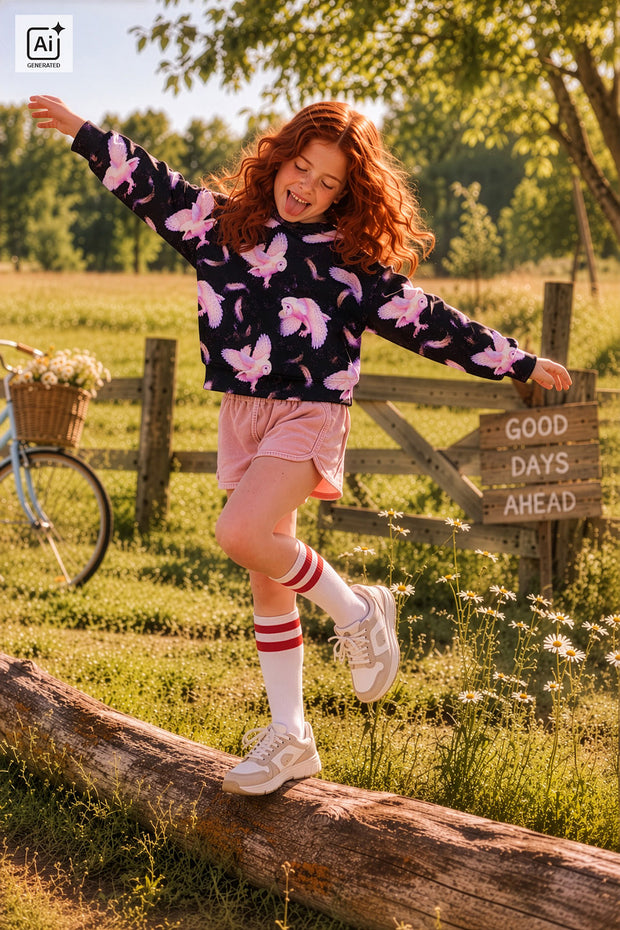 French Terry stof Roze mat 
