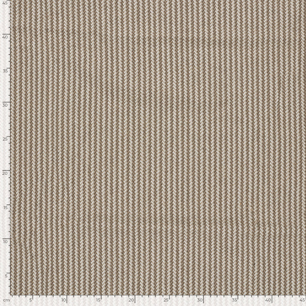 Jacquard fabrik Streifen Taupe Grau