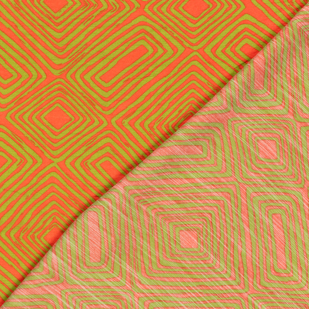 Viscosa Nylon Twill tela Abstracto estampado 