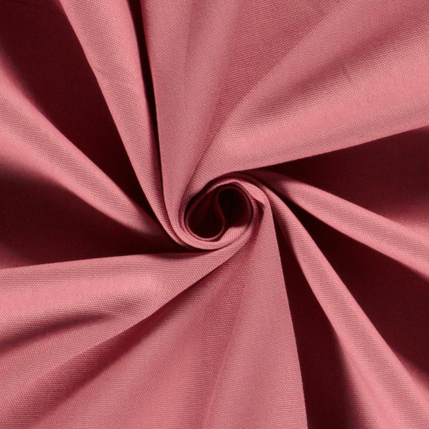 Canvas fabric Unicolour Old Pink