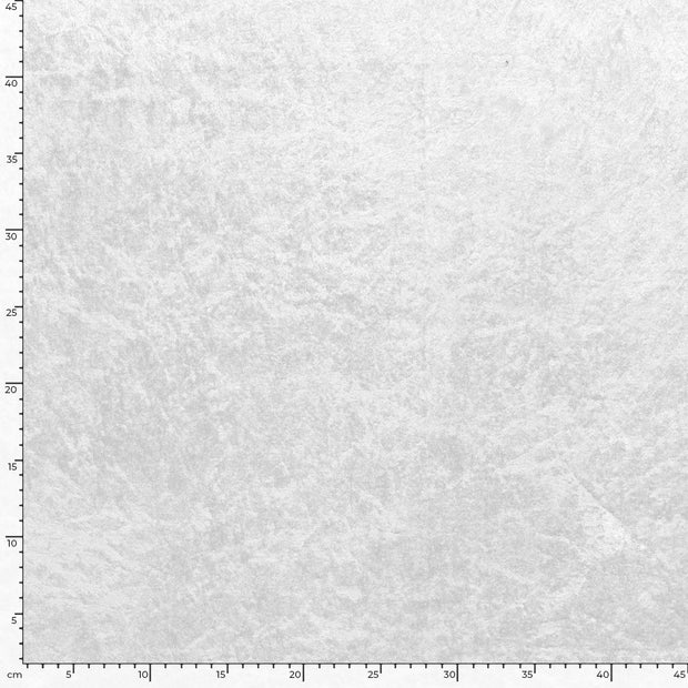 Velours fabric Unicolour Optical White