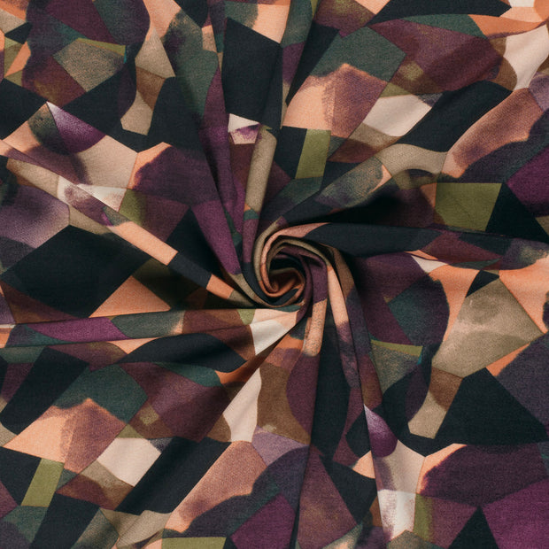 Punta di Roma fabric Coral printed 