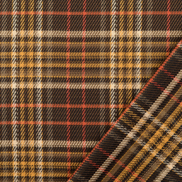 Viscose Poplin fabric Oker yarn dyed 
